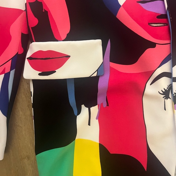 Joseph Ribkoff Multicolor Abstract Blazer - Picture 5 of 7